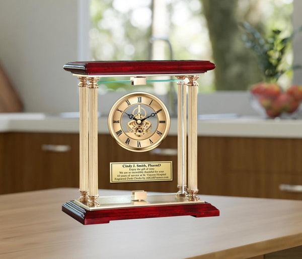 Personalize mechanical gear clock Pharmacist Pharmacy gift student PharmD