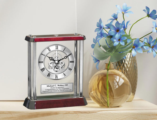 Engraved Clock Doctor of Optometry Graduation School Gift Optometrist Graduate