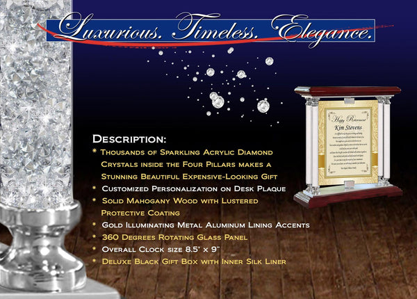 Retirement Plaque Desk Congratulation Retirement Coworker Boss Employee Award