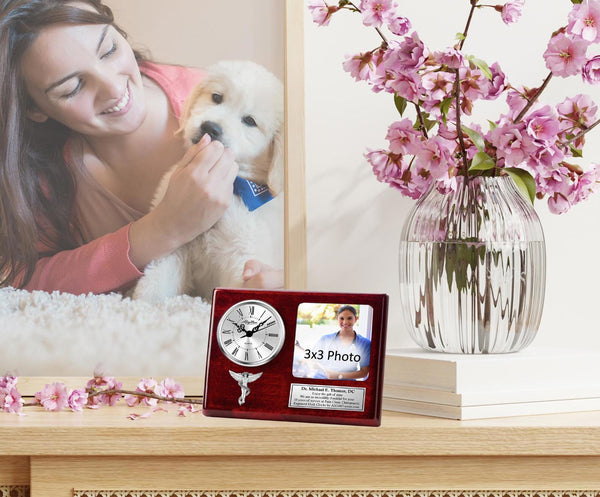Chiropractic school graduation gift picture clock chiropractor congratulation