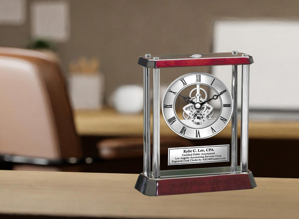 CPA Gift Certified Public Accountant Engrave Clock Award Congratulation Graduate