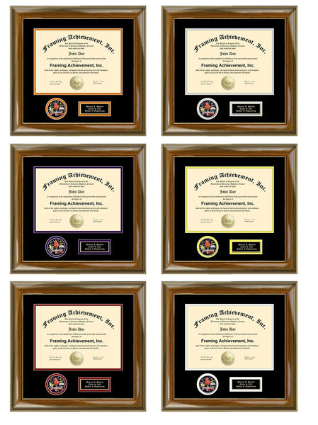 College Diploma Frame 3D Graduate Medal Holder Case Certificate Framing Military Award Display Case Plaque Etched Graduation Gift Honors Walnut Wood