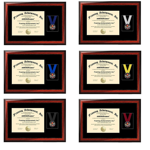 Graduation Diploma Frame Medal Ribbon Recognition Military University Degree Framing Honor Graduate Medallion Holder