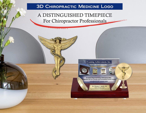 Doctor of Chiropractic graduation gift engrave business card holder Chiropractor