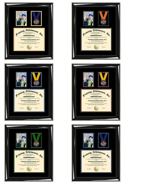 Graduation Picture Frame Diploma Display Case Medal Ribbon 4x6 Portrait Photo Degree Framing University Graduate Medallion Box Military Gift College