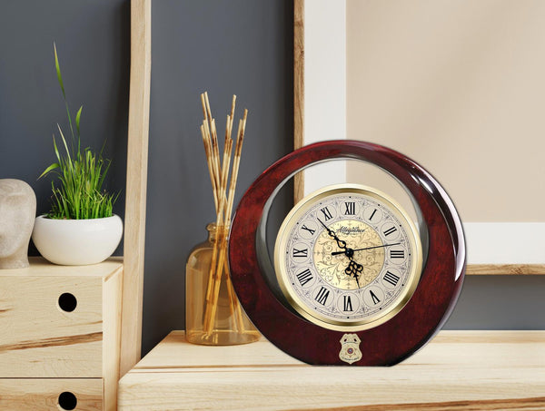 Police desk clock officer retirement gift promotion congratulation graduate