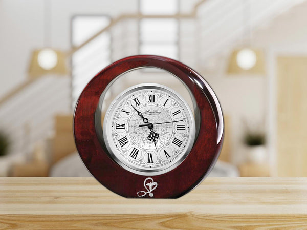 Medical caduceus nurse doctor retirement nursing medical school clock gift RN MD