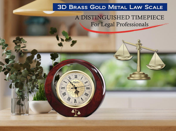 Law office gift attorney appreciation award desk clock lawyer student graduation