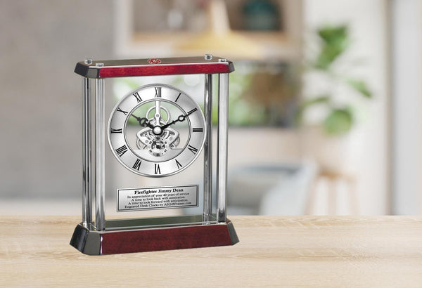 Firefighter Engrave Clock Award Fire Academy Graduation Gift Retirement Fireman