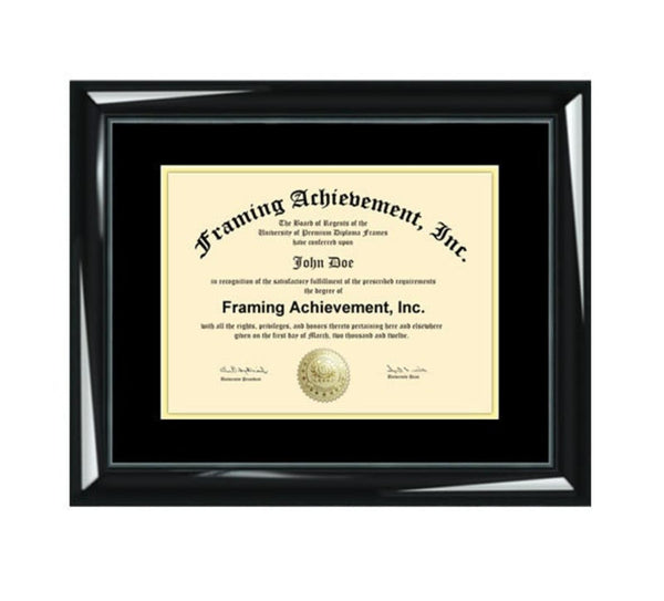 Certificate Frames University Graduation Diploma Frame Glossy Majestic Black Graduate Gift Degree Document Plaque