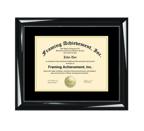 Certificate Frames University Graduation Diploma Frame Glossy Majestic Black Graduate Gift Degree Document Plaque