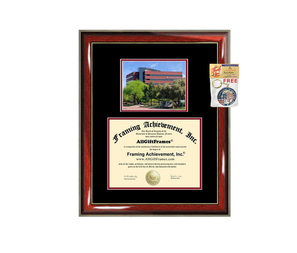 University of Phoenix diploma frame campus photo certificate framing graduation document plaque UOP degree gift college picture
