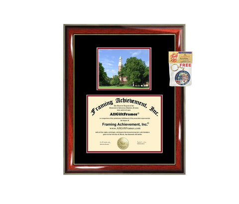 Miami University Ohio diploma frame campus picture Miami certificate framing campus photo graduation gift document holder college graduate