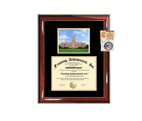 University of Denver diploma frame campus photo certificate framing graduation document college degree plaque graduate document