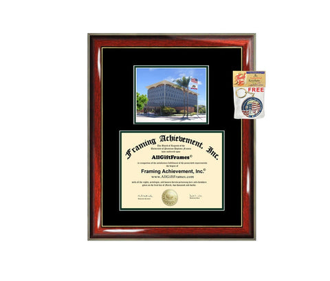 Cal Poly San Luis Obispo diploma frame certificate gift college plaque framing college campus photo