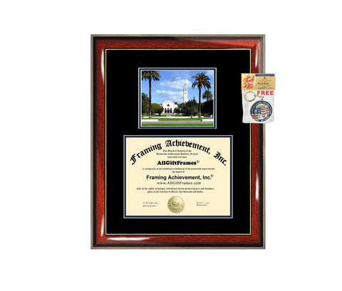 LMU diploma frame campus picture Loyola Marymount University certificate framing campus photo graduation graduation document college plaque
