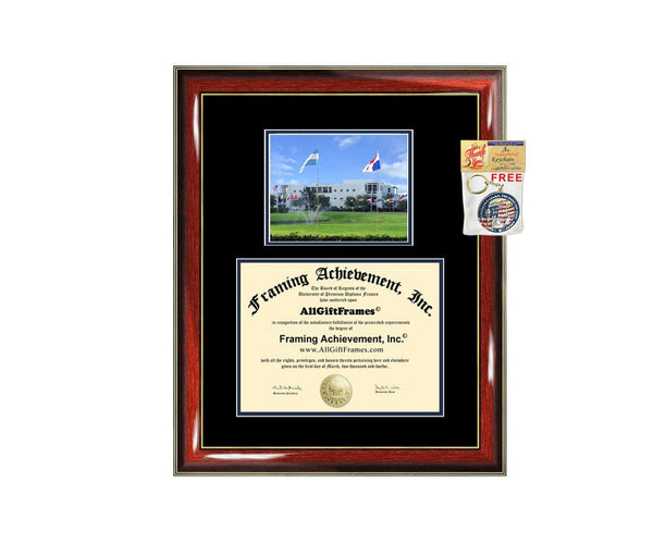Lynn University diploma frame campus picture certificate college degree school frames framing gift graduation plaque document college holder