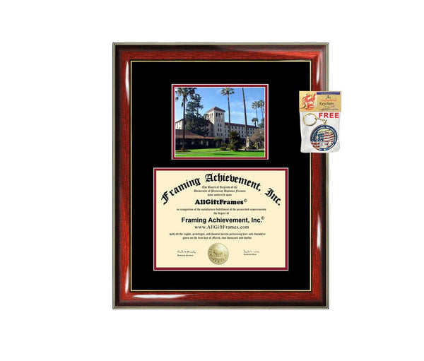 Santa Clara University Law School diploma frame SCU campus photo certificate framing graduation document plaque Law College degree gift
