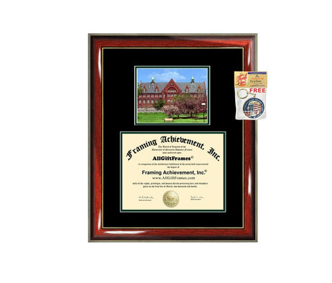 University of Vermont diploma frame campus photo certificate framing graduation degree plaque graduation document picture frame