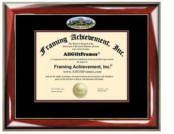 University of Redlands diploma frame campus photo certificate framing Personalized Bachelor Master Doctorate phd mba Engrave Holder Case