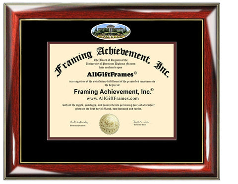 University of Redlands diploma frame campus photo certificate framing Personalized Bachelor Master Doctorate phd mba Engrave Holder Case