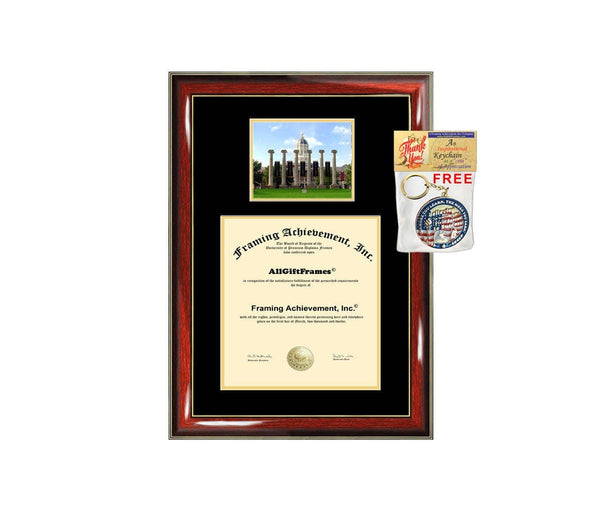 University of Missouri Columbia diploma frame campus picture certificate Missouri Columbia degree frames framing gift graduation plaque