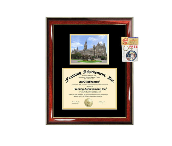 Georgetown University diploma frame degree frames framing gift campus certificate Georgetown graduation plaque document graduate alumni