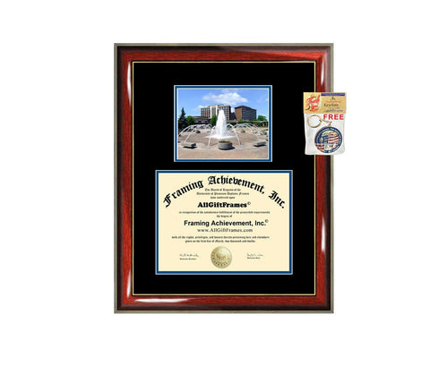 Indiana State University diploma frame campus certificate ISU degree frames framing gift graduation plaque document college alumni