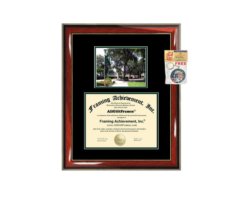 Jacksonville University diploma frame campus certificate graduate college degree frames framing gift university graduation plaque document