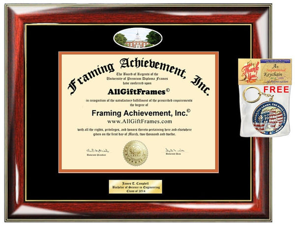 Bucknell University diploma frame degree school picture frames Personalized Bachelor Master Doctorate phd mba Engrave Holder Case