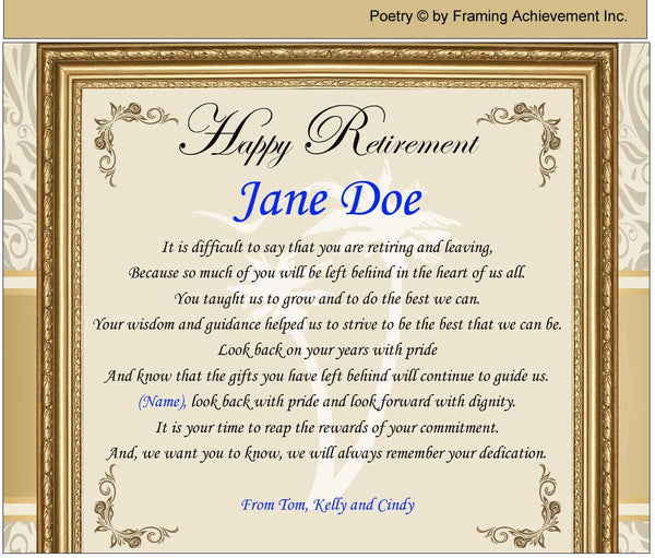 Personalized Employee Retirement Plaque Silver Desk Mantel Swivel Congratulation Best Wishes Going Away Boss Coworker Retiree Gift Colleague Present