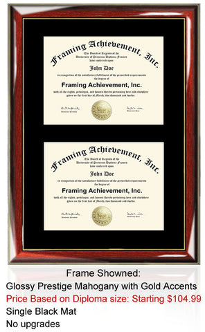 Double Certificate Frame