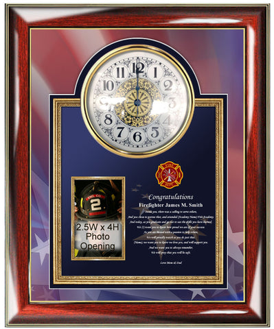 firefighter picture frame