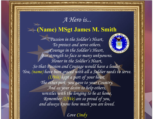 Air Force USAF Picture Frame