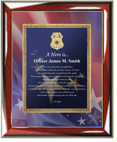 Police Sheriff Plaque