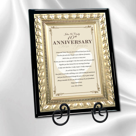 anniversary plaque