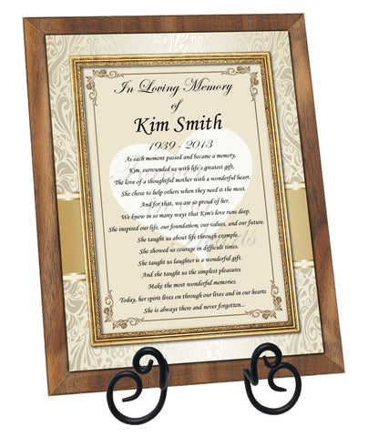 sympathy plaque present