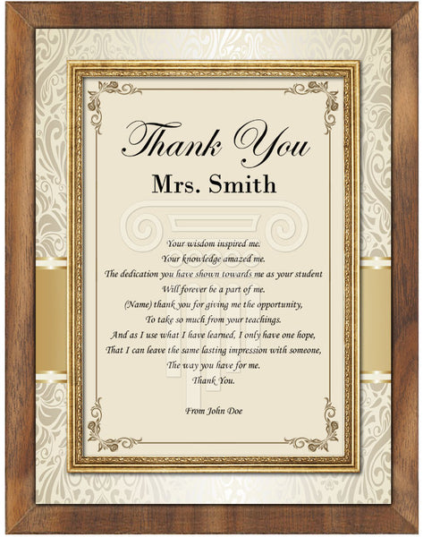 thank you professor gift