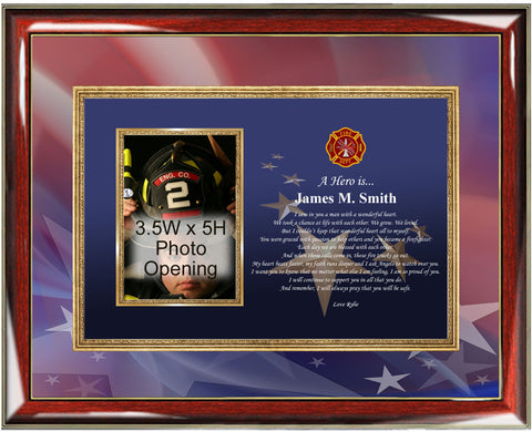 Firefighter Picture Frame