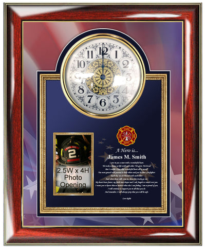 firefighter picture frame