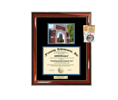 Diploma Frame Oklahoma City University OCU Graduation Gift Idea Engraved Picture Frames Engraving Degree Cheap Graduate Bachelor Masters MBA PHD Doctorate School