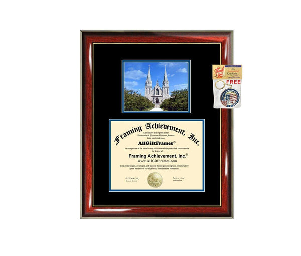 Diploma Frame Villanova University Graduation Gift Idea Engraved Picture Frames Engraving Degree Cheap Graduate Bachelor Masters MBA PHD Doctorate School