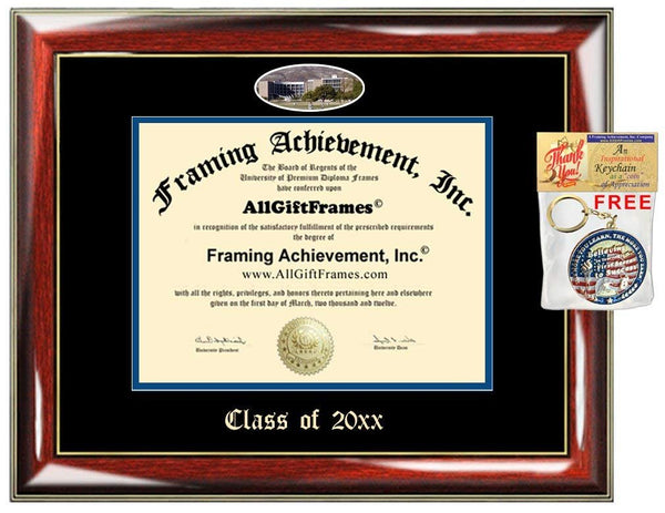 CSUSB Custom Diploma Frames Embossed Best Graduation California State University San Bernardino Degree Frame Double Mat Campus Fisheye Picture Frame Cheap Degree Graduate Gift