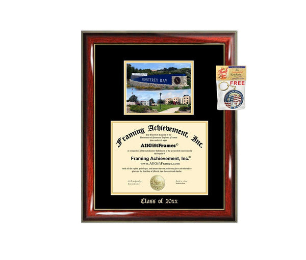 Diploma Frame Big CSUMB California State University Monterey Bay Campus Photo Graduation Gift Case Embossed Picture Frames Engraving Bachelor Master MBA PHD Degree