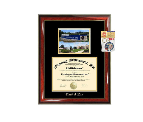 Diploma Frame Big CSUMB California State University Monterey Bay Campus Photo Graduation Gift Case Embossed Picture Frames Engraving Bachelor Master MBA PHD Degree