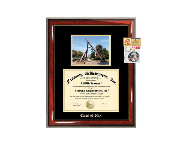 Diploma Frame Big Biola University School Campus Photo Graduation Gift Case Embossed Picture Frames Engraving Bachelor Master MBA PHD Personalized Degree