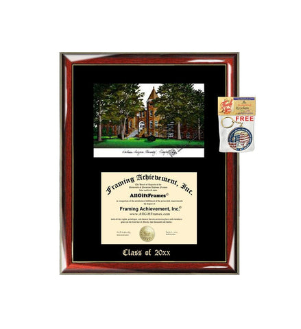 Northern Arizona University Diploma Frame Emboss Lithograph Graduation Gift Premium Wood Glossy Prestige Mahogany with Gold Accents Single Black Matted University NAU Diploma Frame
