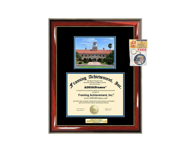 Diploma Frame TAMUK Texas A&M University Kingsville Graduation Gift Idea Engraved Picture Frames Engraving Degree Graduate Bachelor Masters MBA PHD Doctorate School
