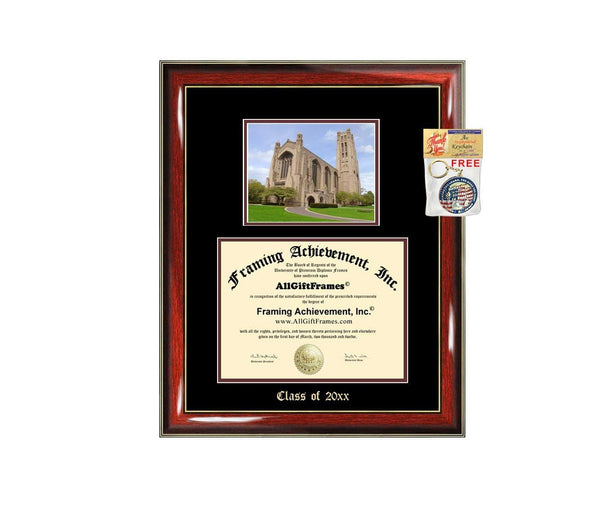 Diploma Frame Big University of Chicago Graduation Gift Case Embossed Picture Frames Engraving Degree Graduate Bachelor Masters MBA PHD Doctorate School