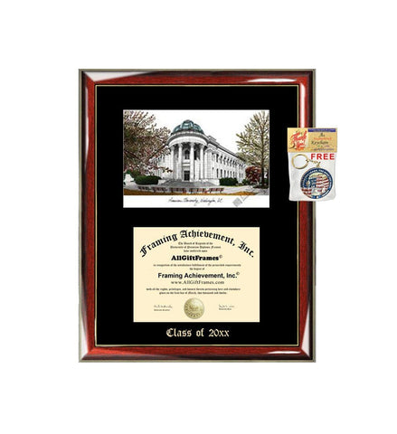 American University Graduation Custom Frame Emboss Lithograph Diploma Degree Framing Embossed Bachelor MBA Master PHD Certificate Framing